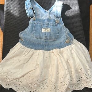 Denim and Cream Kids Overall Dress